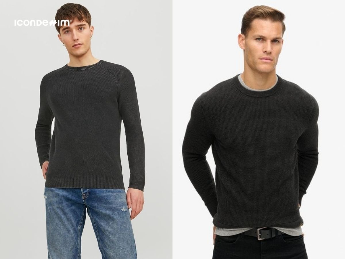 Áo jumper cổ tròn